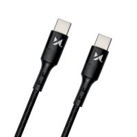 Wozinsky Kabel Ladekabel Datenkabel USB Typ C - USB Typ C Power Delivery 18W 1m schwarz