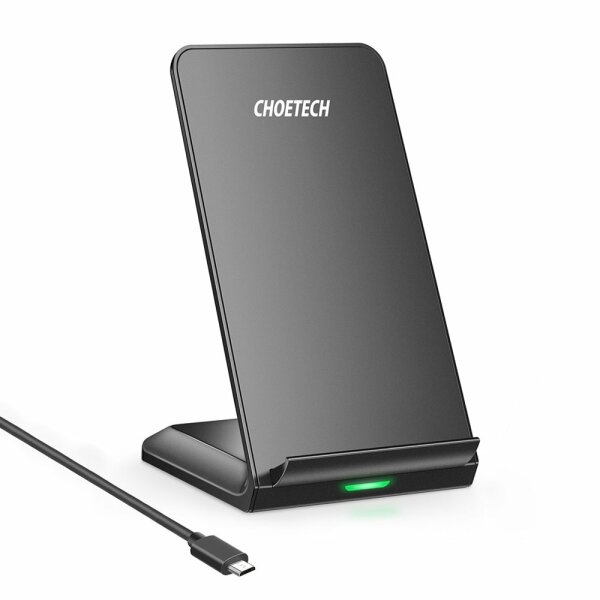 Choetech kabelloses Ladegerät 10W Handyständer + USB-Kabel - Micro-USB schwarz