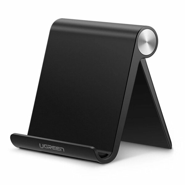 Ugreen Handy Halterung Smartphone Halter Tisch 95 mm x 85 mm Ständer Handystand Universal für Smartphones & Tablets schwarz