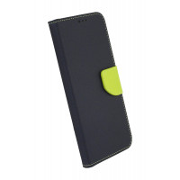 Buch Tasche "Fancy" kompatibel mit XIAOMI REDMI NOTE 11 5G Handy Hülle Etui Brieftasche Schutzhülle mit Standfunktion, Kartenfach Blau-Grün