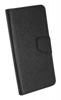 Buch Tasche "Fancy" kompatibel mit MOTOROLA MOTO G30 Handy Hülle Etui Brieftasche Schutzhülle mit Standfunktion, Kartenfach Schwarz
