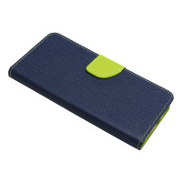 Buch Tasche "Fancy" kompatibel mit Motorola Moto G10 Handy Hülle Etui Brieftasche Schutzhülle mit Standfunktion, Kartenfach Blau-Grün