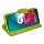 Buch Tasche "Fancy" kompatibel mit Motorola Moto G10 Handy Hülle Etui Brieftasche Schutzhülle mit Standfunktion, Kartenfach Blau-Grün