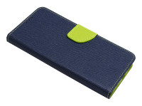 Buch Tasche "Fancy" kompatibel mit Motorola Moto G30 Handy Hülle Etui Brieftasche Schutzhülle mit Standfunktion, Kartenfach Blau-Grün