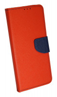 Buch Tasche "Fancy" kompatibel mit MOTOROLA MOTO G30 Handy Hülle Etui Brieftasche Schutzhülle mit Standfunktion, Kartenfach Rot-Blau