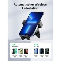 UGREEN Automatischer Induktion Wireless Charger 15W...