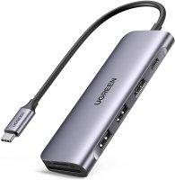 UGREEN USB C Hub 6 in 1 Typ C auf HDMI 4K, 2 USB 3.0...