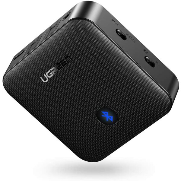 UGREEN Bluetooth 5.0 Transmitter Empfänger, optischer & 3,5 mm Aux aptX Low Latency Wireless Transmitter Empfänger für TV