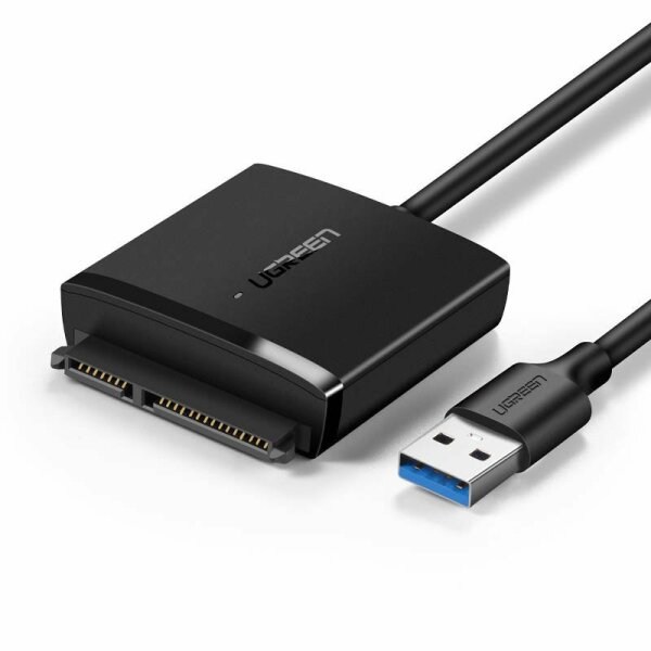 Ugreen SATA auf USB 3.0 Adapterkabel mit UASP SATA III auf USB Konverter für 6,3 cm 8,9 cm Festplatten Festplatten HDD und Solid State Drives SSD