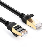 Ugreen Kabel Internetkabel Netzwerk Ethernet Patchkabel RJ45 Cat 7 STP LAN 10 Gbps 5m Schwarz