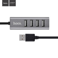 HOCO 4x USB 2.0 HUB 4 Fach Verteiler Splitter kompatibel...