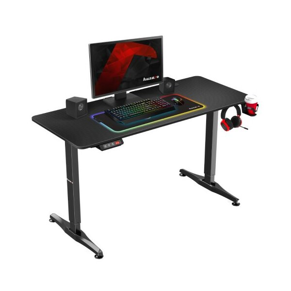 huzaro Hero 8.5 XXL Gaming Elektrisch Schreibtisch 140 cm x 119 cm x 60 cm Höhenvestellbar Ergonomisch Motor