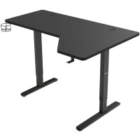 huzaro Hero 9.0 XXL Büro Gaming Elektrisch Schreibtisch 140 cm x 120 cm x 90 cm Höhenvestellbar Ergonomisch Motor Ecke