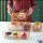 Zellerfeld Trendmax Knabber Schalenset 4 Fächer mit Deckel und Ständer Cerezlik Servierschale Knabberschale aus Glas für Süßigkeiten, Dips, Nüsse, Chips