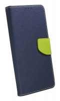 Buch Tasche "Fancy" kompatibel mit Motorola Moto G60S Handy Hülle Etui Brieftasche Schutzhülle mit Standfunktion, Kartenfach Blau-Grün