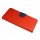 Buch Tasche "Fancy" kompatibel mit MOTOROLA MOTO G60S Handy Hülle Etui Brieftasche Schutzhülle mit Standfunktion, Kartenfach Rot-Blau