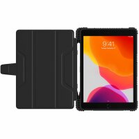 Nillkin Bumper Leather Case Pro Gepanzertes Smart Cover mit Kameratasche und Ständer kompatibel mit iPad 10.2" 2021 / 2020 / 2019