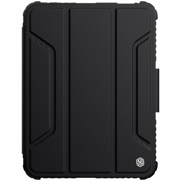 Nillkin Bumper Leather Case Pro Gepanzertes Smart Cover mit Kameratasche und Ständer kompatibel mit iPad Mini 2021