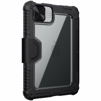 Nillkin Bumper Leather Case Pro Gepanzertes Smart Cover mit Kameratasche und Ständer kompatibel mit iPad Mini 2021