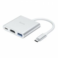 HOCO HUB HB14 Typ C Konverter (Typ C zu USB3.0 + HDMI+...