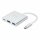 HOCO HUB HB14 Typ C Konverter (Typ C zu USB3.0 + HDMI+ Power Delivery PD67W) Adapter Splitter