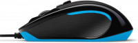 Logitech G300s Gaming-Maus mit 2,5K DPI Sensor, USB-Anschluss, RGB-Beleuchtung, 9 programmierbare Tasten, Taste zur DPI-Umschaltung, anpassbare Spielprofile, Ultraleicht, PC/Mac - Schwarz