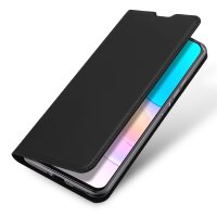 Buch Tasche DUX DUCIS kompatibel mit Huawei Nova 8i Handy Hülle Etui Brieftasche Schutzhülle mit Standfunktion, Kartenfach Schwarz