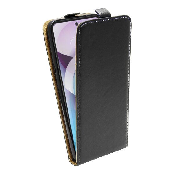 Flip Case kompatibel mit MOTOROLA MOTO G 5G Handy Tasche vertikal aufklappbar Schutzhülle Klapp Hülle Schwarz