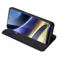 Buch Tasche "Dux Ducis" kompatibel mit Motorola Moto G31 5G Handy Hülle Etui Brieftasche Schutzhülle mit Standfunktion, Kartenfach schwarz