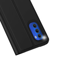 Buch Tasche "Dux Ducis" kompatibel mit Motorola Moto G41 5G Handy Hülle Etui Brieftasche Schutzhülle mit Standfunktion, Kartenfach schwarz