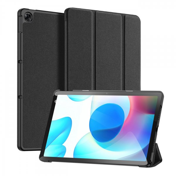 Dux Ducis Buch Tasche Hartschale mit Smart Sleep Standfunktion kompatibel mit Realme Pad 10.4" Tablet Hülle Etui Brieftasche Schutzhülle