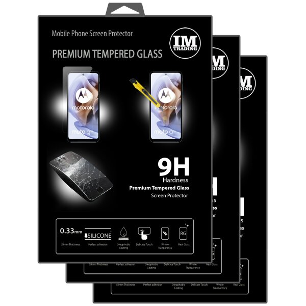 3x Schutzglas 9H kompatibel mit MOTOROLA MOTO G31 4G Displayschutzfolie Passgenau Glas