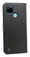 Buch Tasche Schutzhülle aufklappbare Hülle Standfunktion Zubehör kompatibel mit Realme C25Y schwarz