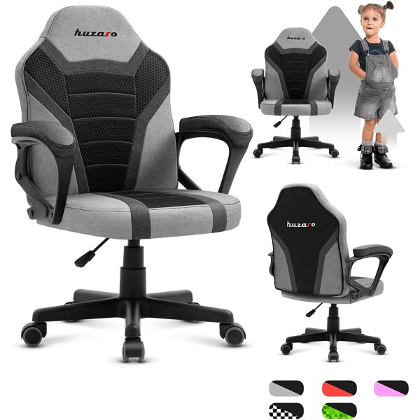 Huzaro Ranger 1.0 Gaming Stuhl für Kinder Bürostuhl Gamer Chair Schreibtischstuhl ergonomisches modernes Design Armlehnen Sitzhöhenverstellung Gummiräder