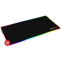 Huzaro Mousepad RGB XL Gaming 80x30cm Mauspad groß wasserdicht Anti-Rutsch ergonomische Form