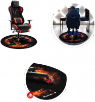 huzaro Floormatte 120cm Bodenschutzmatte Bürostuhl Unterlage Kratzfest Floorpad-Bodenschutz Gaming-Stuhl-Unterlage Anti-Rutsch Gamer Gadgets