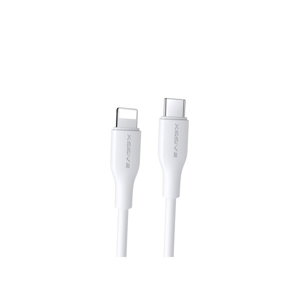 Xssive 20W USB-C zu iPhone Datenkabel 2.4A Schnell-Ladekabel Lade- und Synchronisationskabel weiß