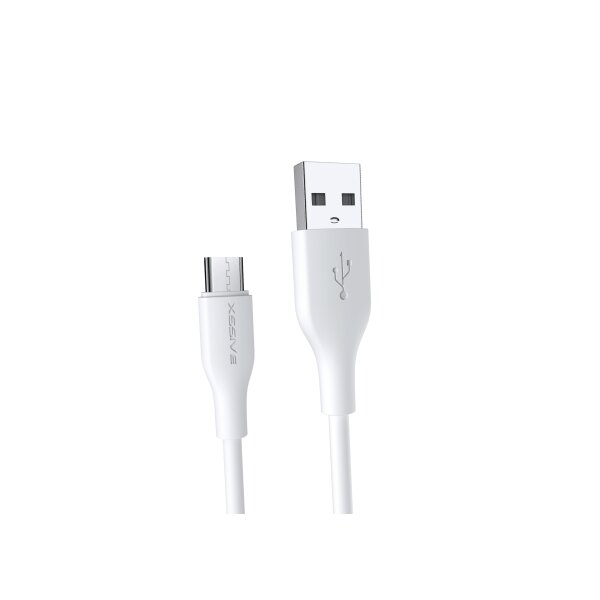 Xssive 2.4A Datenkabel USB zu Micro-USB Schnell-Ladekabel Lade- und Synchronisationskabel weiß