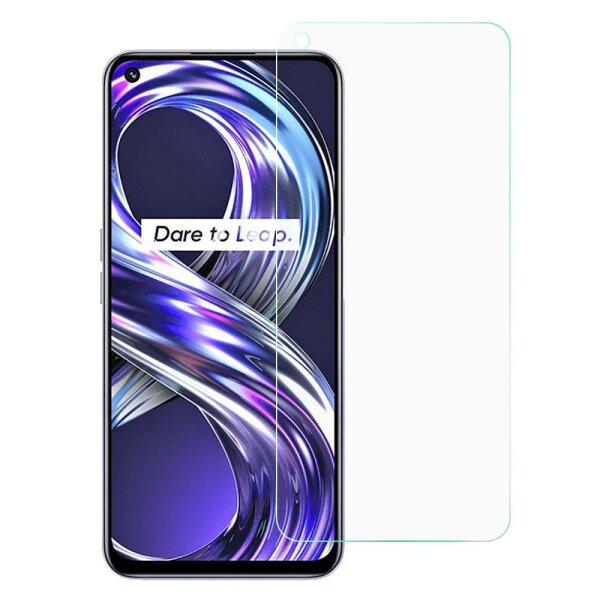 3X Schutzglas 9H kompatibel mit REALME 8i Displayschutzfolie Passgenau Glas