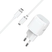 KAKU USB-C PD 20W 3A Ladegerät Ladeadapter Quick Charge 3.0 + Kabel TYP C zu IPHONE weiß