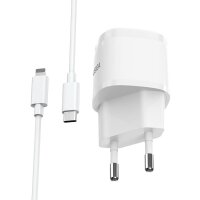 KAKU USB-C PD 20W 3A Ladegerät Ladeadapter Quick Charge 3.0 + Kabel TYP C zu IPHONE weiß