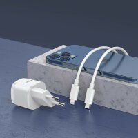 KAKU USB-C PD 20W 3A Ladegerät Ladeadapter Quick Charge 3.0 + Kabel TYP C zu IPHONE weiß