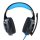 Xssive Premium Gaming Headset Kopfhörer Gamer LED Beleuchtung kompatibel mit Laptop, PC, PS4, PS5 & Xbox One Switch schwarz/blau