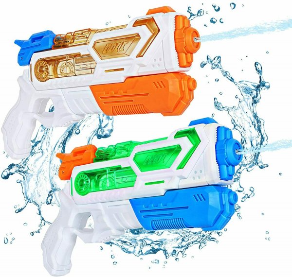 2er Pack Kinder Wasser Pistole Swimming Pool Toys Strand Spielzeug 350cc Pro Wasserpistole