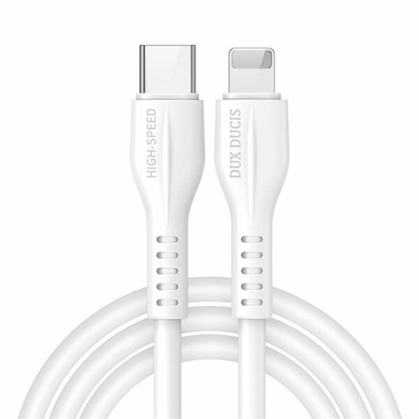 Dux Ducis Kabel PD 20W 2,22A 1m USB Typ C auf iPhone Dux Ducis K-V Schnellladung & Daten weiß