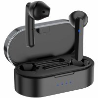 Kaku TWS In-Ear Kabellose Kopfhörer Headset Wireless Bluetooth 5.0 Ohrhörer Touch-Steuerung in schwarz