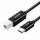 Ugreen US241 Drucker Kabel USB 2.0 2 Meter Kabel Typ-C 2.0 schwarz