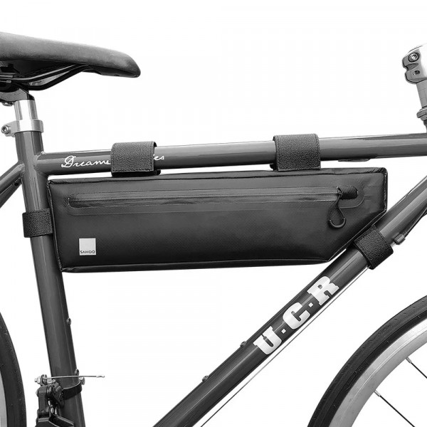SAHOO 2L Fahrradtasche unter dem Fahrradrahmen mit Reißverschluss für Fahrrad, Mountainbike, Ebike, MTB, Rennradtasche