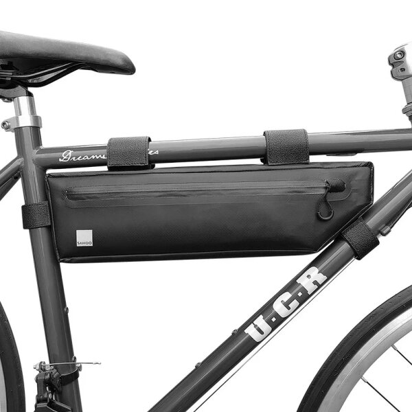 SAHOO 2L Fahrradtasche unter dem Fahrradrahmen mit Reißverschluss für Fahrrad, Mountainbike, Ebike, MTB, Rennradtasche