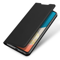 Buch Tasche "Dux Ducis" kompatibel mit SAMSUNG GALAXY A73 5G Handy Hülle Etui Brieftasche Schutzhülle mit Standfunktion, Kartenfach schwarz